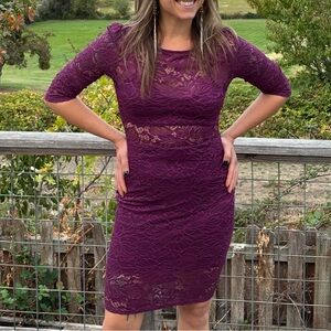 Nikibiki Magenta Lace Dress